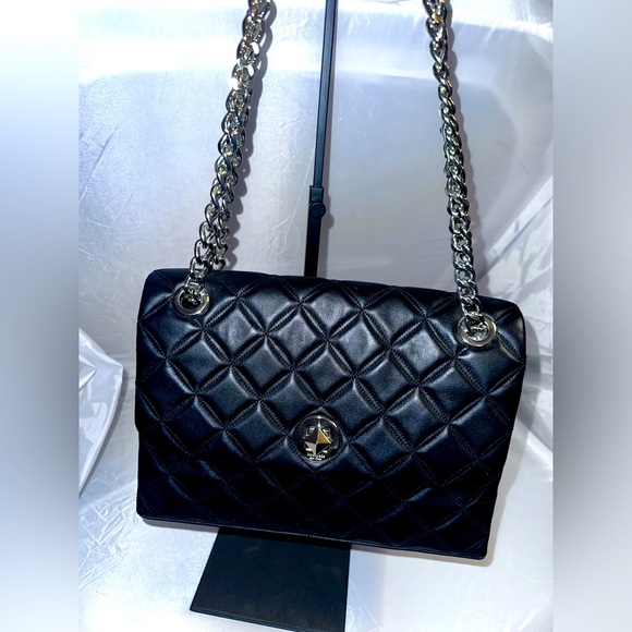 kate spade Handbags - Kate Spade Natalia small flap crossbody. Gold tone hardware EUC
